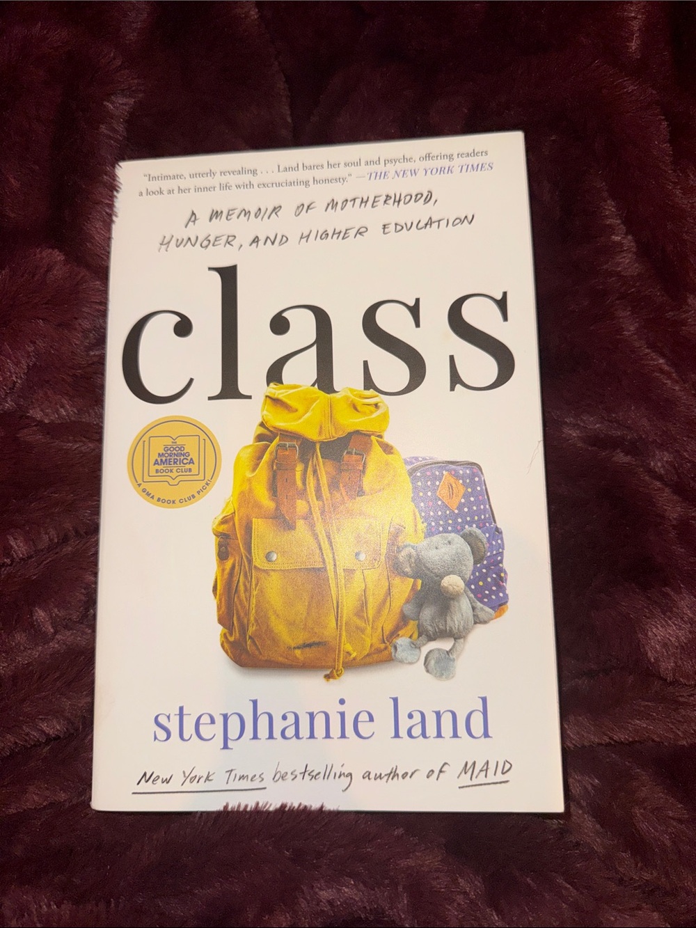 Class book by Stephanie Land